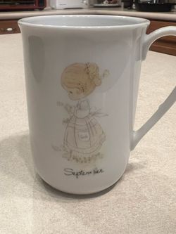 Precious Moments 1984 September Month Ceramic Mug