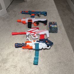 4 Nerf Guns And 200 Bullets