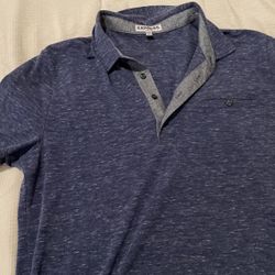 Express Large Blue Collared Shirt