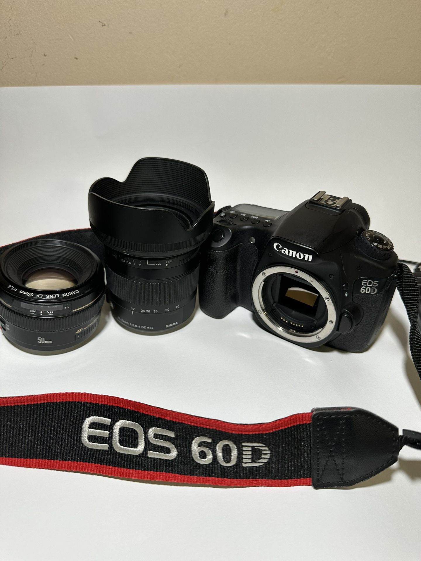 Canon 60D Canon 50mm Sigma 17 70