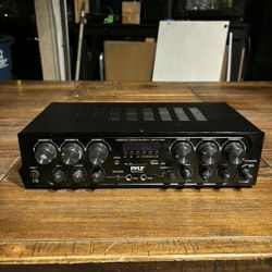 Pyle 750W Multi-Channel Audio Amplifier w/ Bluetooth, USB, Mic Inputs