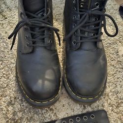 Doc Martins Size 9 Women Laceup -extra Zip Tongue Included