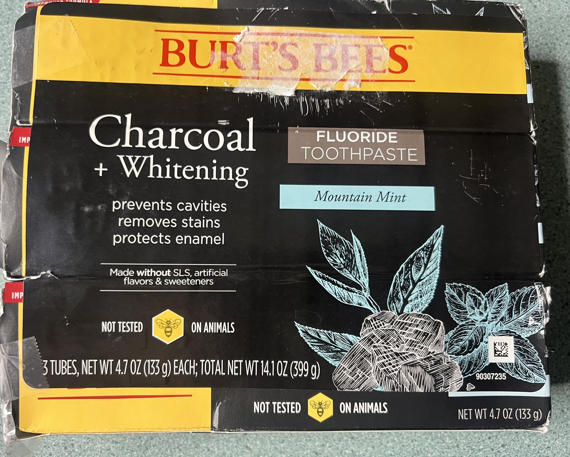 BURT’S BEES CHARCOAL WHITENING TOOTHPASTE 
