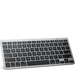OMOTON Bluetooth Keyboard for Mac, Compact Wireless Keyboard Compatible with MacBook Pro/Air, iMac, iMac Pro, Mac Mini, Mac Pro Laptop and PC, Grey. E