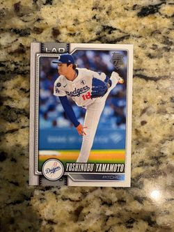 Yoshinobu Yamamoto baseball card