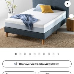 10” Gel Memory Foam Mattress (new In Box) $135.00