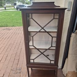 Antique Display Curio Cabinet 