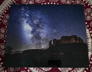 Sedona Under the Stars Metal photo Print