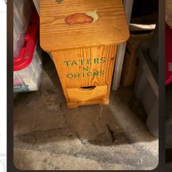 Handmade and Painted storage box 