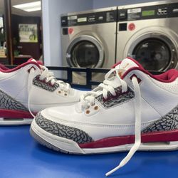 Nike Air Jordan 3 Retro ‘Cardinal Red’ CT8532-126 SIZE 6.5 In MEN 8.0 IN WOMEN 