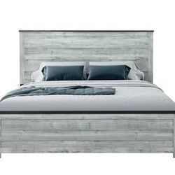 Gray Wash Queen Bed