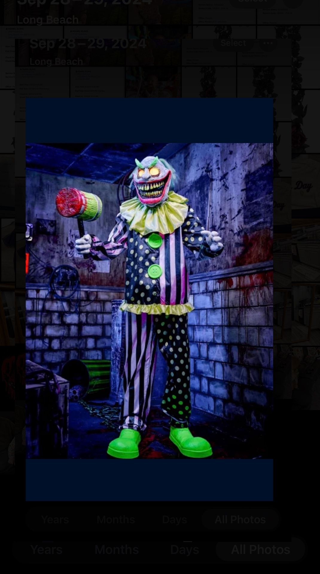 RARE 5.8 Foot Tall Wacky Mole Clown Animatronic For Halloween LED Eyes Moves & Has Different Sayings NEW IN BOX