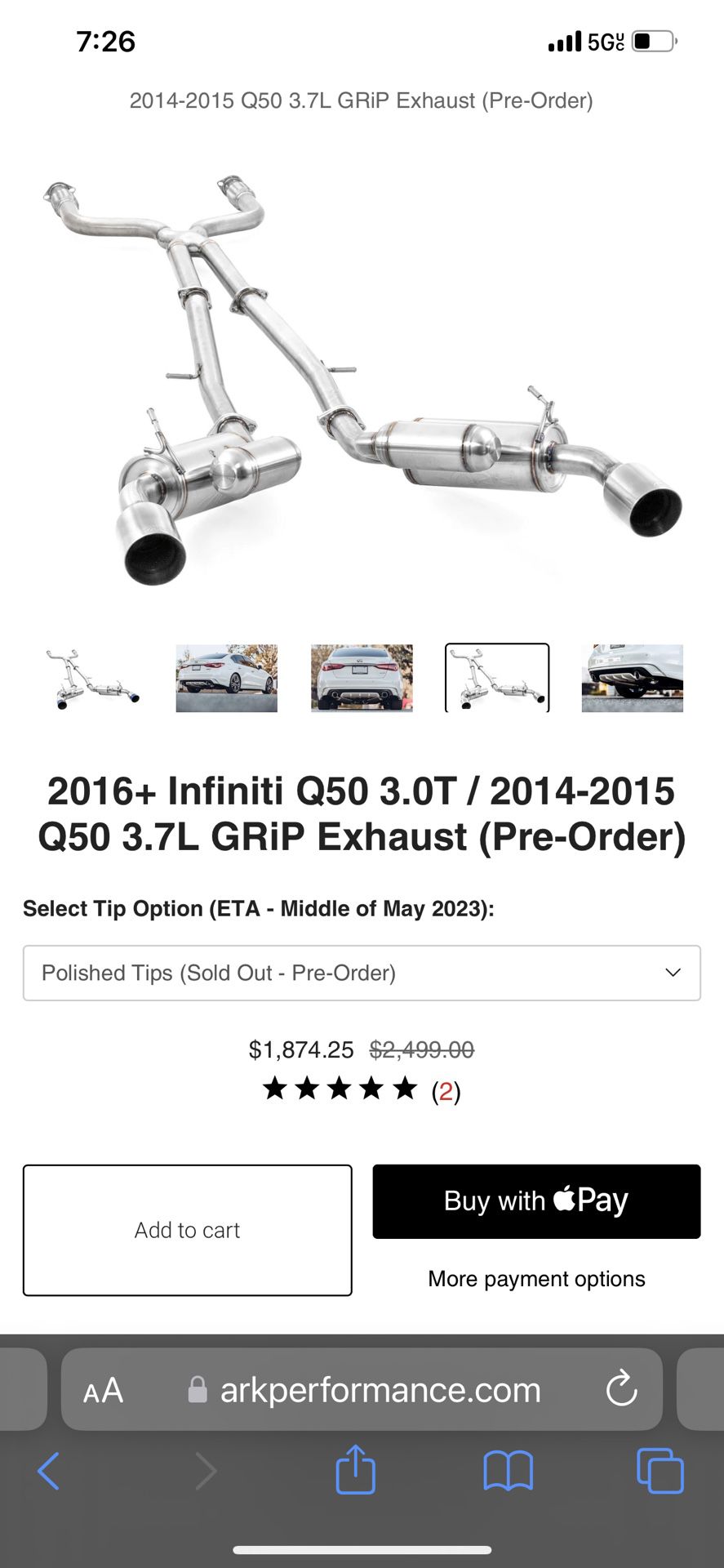 Ark Grip Exhaust! Nissan/Infiniti