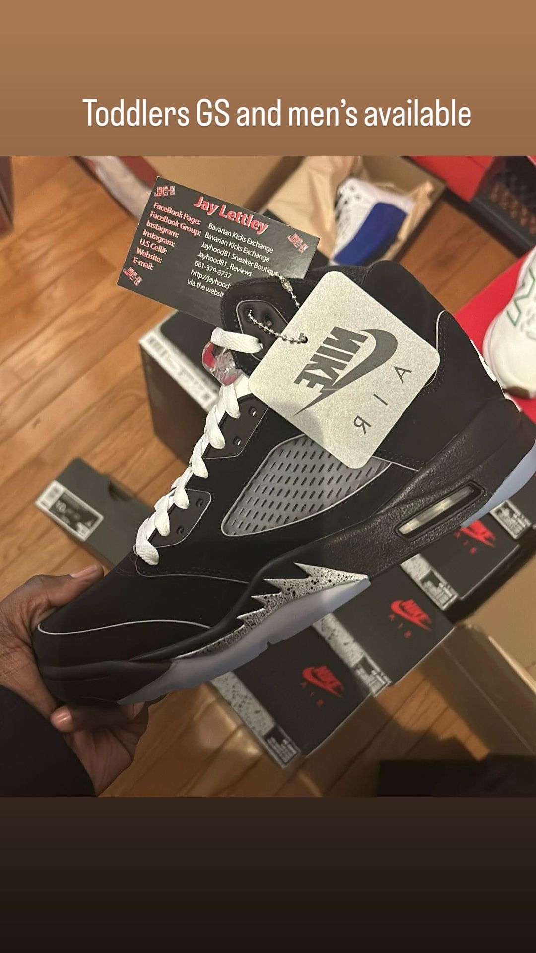 Jordan Reimagined Black Metallic Retro 5s