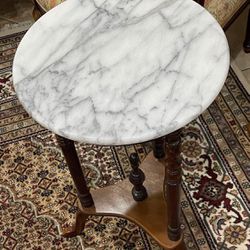 Antique Marble Side Table