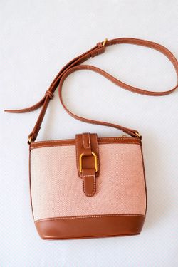 👒Cute Crossbody Bag Beige/Brown – Like New
