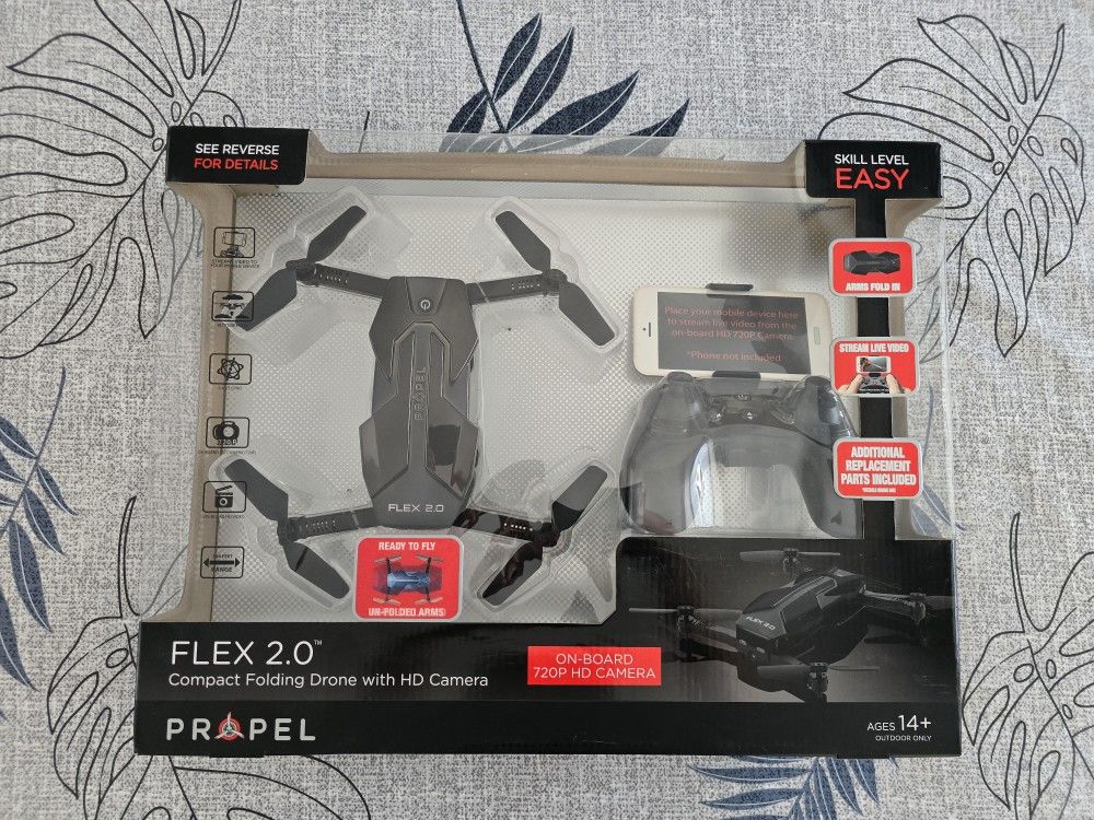 Propel FLEX 2.0 Compact Folding Drone With HD Camera