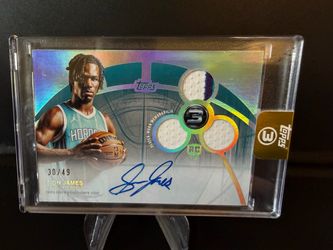 Sion James  Topps 3 , Rookie Patch Autograph