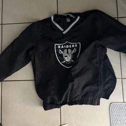 Raiders Windbreaker Size Medium