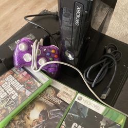 Xbox 360 Slim W games And Control
