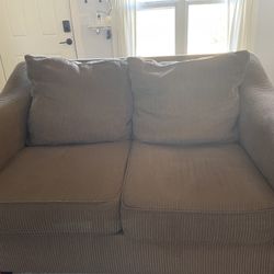 Brown Corduroy Loveseat