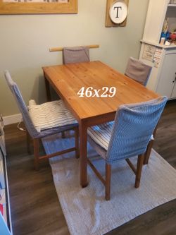 Dining Table w/ 4 Chairs – $50