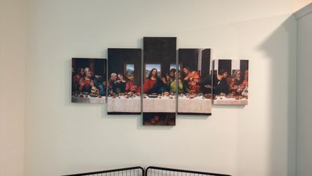 Last supper canvas print painting