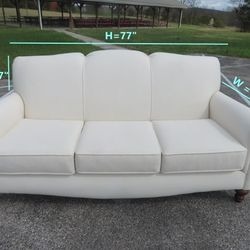 Excellent condition England furniture – White sofa couch “Free Delivery”