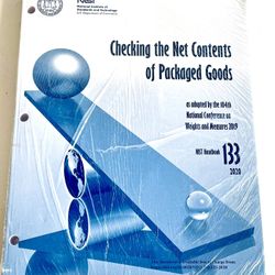 NIST Handbook 133 Checking The Net Contents Of Packaged Goods Weights & Measures