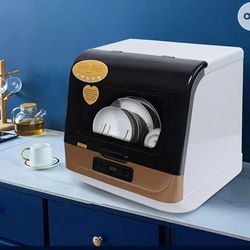 Portable Countertop Dishwasher, 4 Washing Programs,Air-dry Function,Automatic Dishwasher Deep Heating Cleaning Machine for Small Apartments, Dorms and