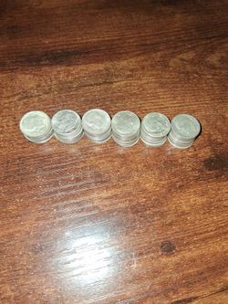 6 dollars face value 90% silver