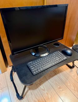 Monitor Desk Keyboard and Mouse