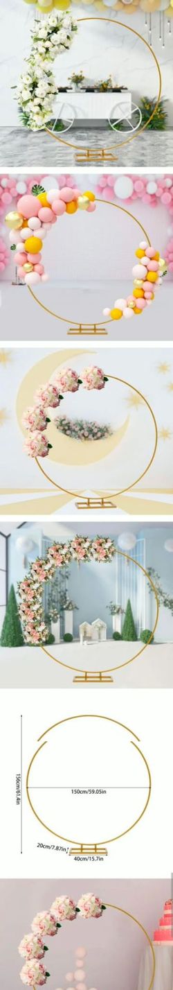 Wedding Arch Backdrop Stand Party Metal Circle Arch Stand