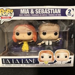 Funko Pop, La La Land, Mia And Sebastian, New/dmgd Box,