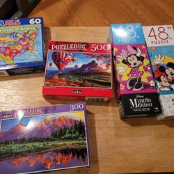 5 Assorted Puzzles for 3.00