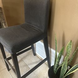 Tall Gray Stool