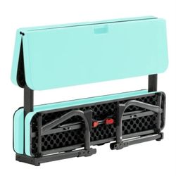 Your Zone Folding Kid's Picnic Activity Table for Ages 3-8, Teal