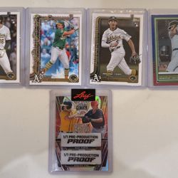 2025 RC Card Lot (5) Nick Kurtz RC of The Year 1/1 Plus Jacob Wilson RC A’s RC