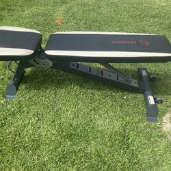 Marcy Adjustable Workout Bench With Rollers