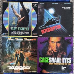 Laserdisc Movies: Fist Fighter, Interceptor, The Avengers, Snake Eyes