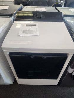 7.3 cu. ft. vented SMART Electric Dryer in White with EasyLoad Door TurboSteam and Sensor Dry Technology