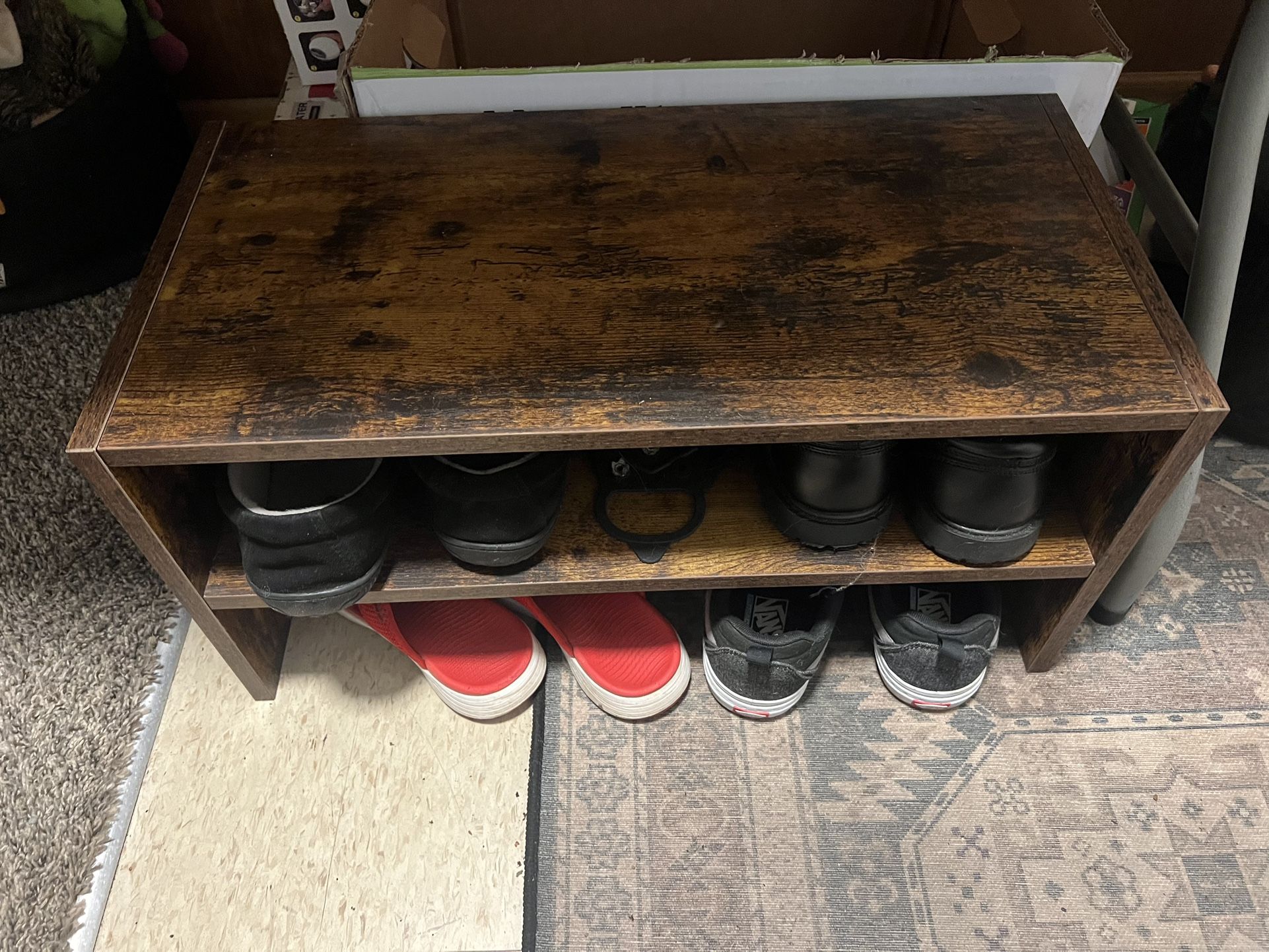 Wooden Shoe Rack
