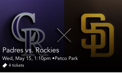 Padres / Rockies 2 Tix