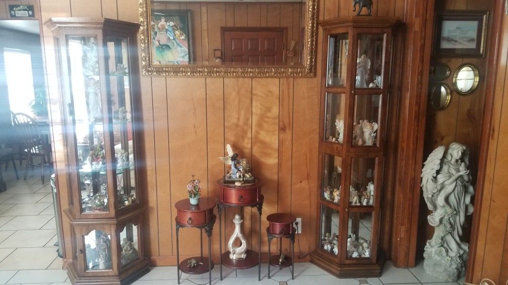 Muebles de antiguedad finos con angeles de coleccion