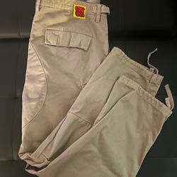 Empyre Loose Fit Khaki Cargo Skate Pants Size33 Medium