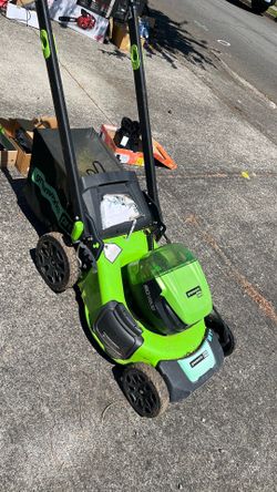 Greenworks pro walking lawnmower