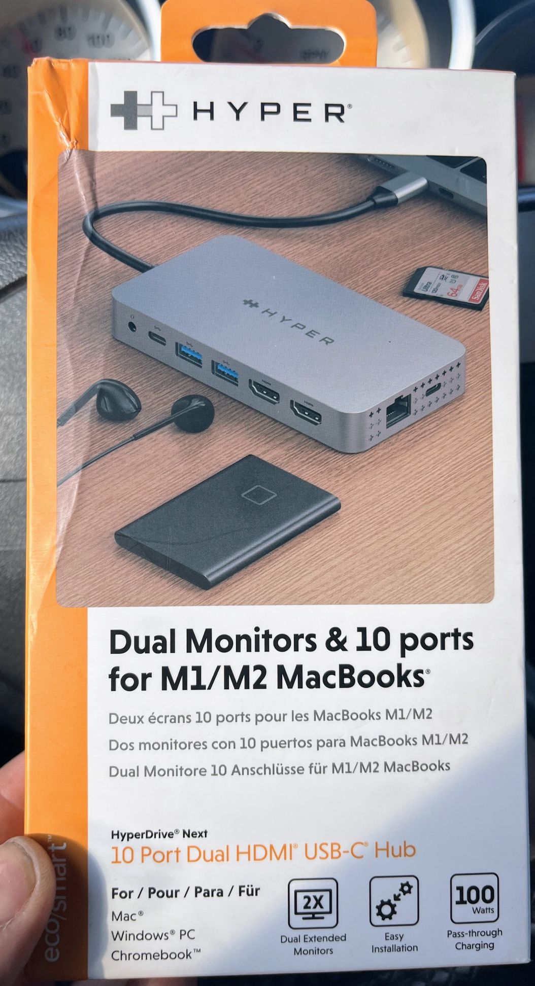 New HUB Dual Monitors 10 Ports HYPER