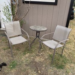 Complete Patio Set/4 Chairs And Table