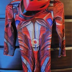 Power Ranger Red With Mask Costume 