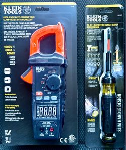 Klein Tools CL810 Clamp Meter & 13-in-1 Screwdriver Bundle